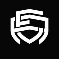 EA-Logo-Monogramm-Vintage-Design-Vorlage vektor