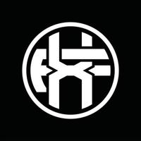 xf-Logo-Monogramm-Designvorlage vektor