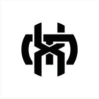 xm-Logo-Monogramm-Designvorlage vektor