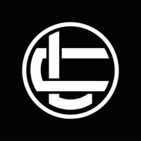 lc logotyp monogram design mall vektor
