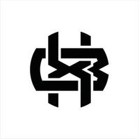 xb logotyp monogram design mall vektor