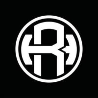 rh-Logo-Monogramm-Designvorlage vektor