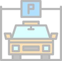 parkering vektor ikon design