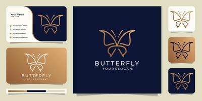 Designvorlage für das Schmetterlingslogo. vektor