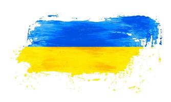 Ukraine-Flagge, isoliert auf weißem Hintergrund vektor