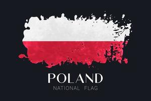 polens nationella flagga vektor