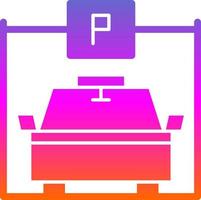 Parkplatz-Vektor-Icon-Design vektor