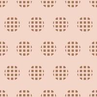 Nahtloses geometrisches Muster mit Kreisen auf rosa Hintergrund. Vektordruck für Stoffhintergrund, Textil vektor