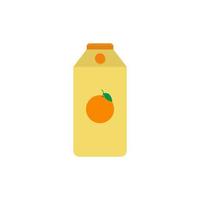 orange juice ikon. flaska av juice isolerat ikon på vit bakgrund. platt stil vektor illustratio