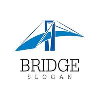 Bridge-Logo-Icon-Design und Business-Symbol vektor