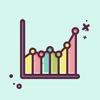 ikon prov data. relaterad till maskin inlärning symbol. mbe stil. enkel design redigerbar. enkel illustration. enkel vektor ikoner