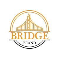 Bridge-Logo-Icon-Design und Business-Symbol vektor