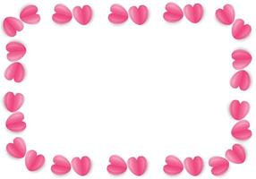 transparenter Vektor von Symbolen der Liebe für glückliche Frauen, Mutter, Valentinstag, Geburtstagsdesign auf rosa Hintergrund.