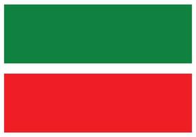 nationalflagge von tatarstan - flaches farbsymbol. vektor