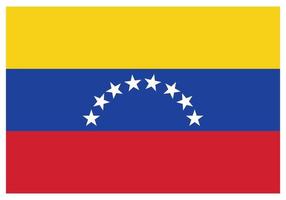 Nationalflagge von Venezuela - flaches Farbsymbol. vektor