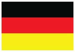 nationell flagga av Tyskland - platt Färg ikon. vektor