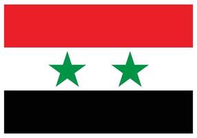 Nationalflagge von Syrien - flaches Farbsymbol. vektor