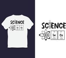 wissenschaftstagtypografie-t-shirt-design mit vektor