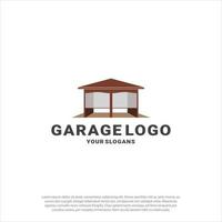 Haus Garage oder Lagergebäude Logo Design Vektor