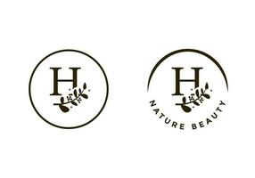 buchstabe h logo, geeignet für das anfangssymbol des unternehmens. vektor