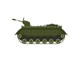 grön militär tank, tung särskild maskineri, armerad stridande fordon, krig transport vektor