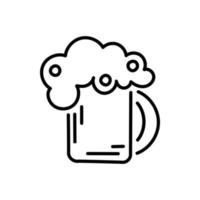 alkohol öl dryck vektor ikon