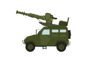 moderne militärfahrzeugillustration, geeignet für spielanlagen, symbol, infografik vektor