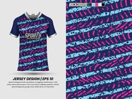 fotboll jersey design för sublimering, sport t skjorta design, mall jersey vektor