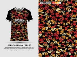 fotboll jersey design för sublimering, sport t skjorta design, mall jersey vektor