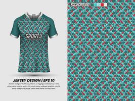 fotboll jersey design för sublimering, sport t skjorta design, mall jersey vektor