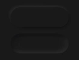 svart knapp neumorphism design element vektor uppsättning, knapp och element för ui webb design eller Ansökan ui design.