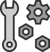 Reparaturwerkzeuge Vektor-Icon-Design vektor