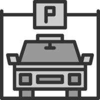 Parkplatz-Vektor-Icon-Design vektor