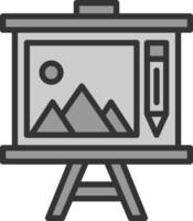 Leinwand-Vektor-Icon-Design vektor