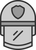 Polizeihelm-Vektor-Icon-Design vektor