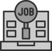 Jobsuche-Vektor-Icon-Design vektor