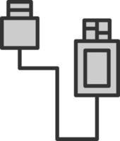 USB-Kabel Vektor Icon Design