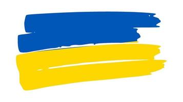 ukrainische Nationalflagge im Grunge-Stil vektor