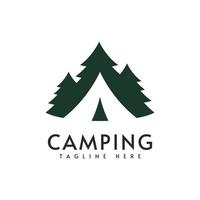 Camping-Logo-Vektor-Design-Illustrationsvorlage vektor