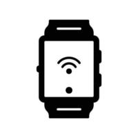 Smartwatch-Symbol zur Anzeige der Zeit und Hilfeaktivität vektor