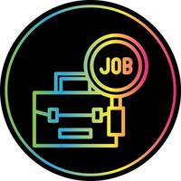 Jobsuche-Vektor-Icon-Design vektor