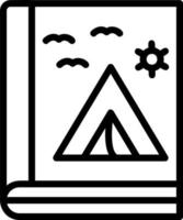 Reiseführer-Vektor-Icon-Design vektor