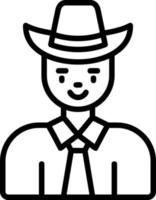 Cowboy-Vektor-Icon-Design vektor