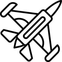 Düsenflugzeug-Vektor-Icon-Design vektor