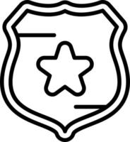 Polizei Schild Vektor Icon Design