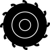 Kreissäge-Vektor-Icon-Design vektor