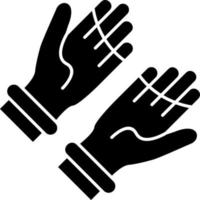 Handschuhe-Vektor-Icon-Design vektor