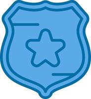 Polizei Schild Vektor Icon Design