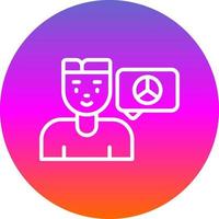 Peace-Chat-Vektor-Icon-Design vektor