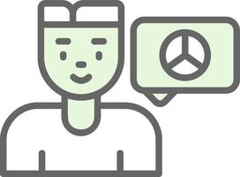 Peace-Chat-Vektor-Icon-Design vektor
